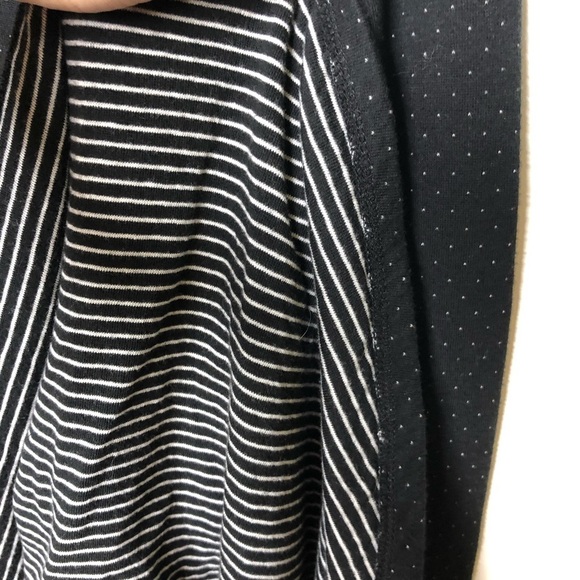 Free People Lace Up Back Tiny Polka Fit & Flare Dress Black M - Picture 5 of 7